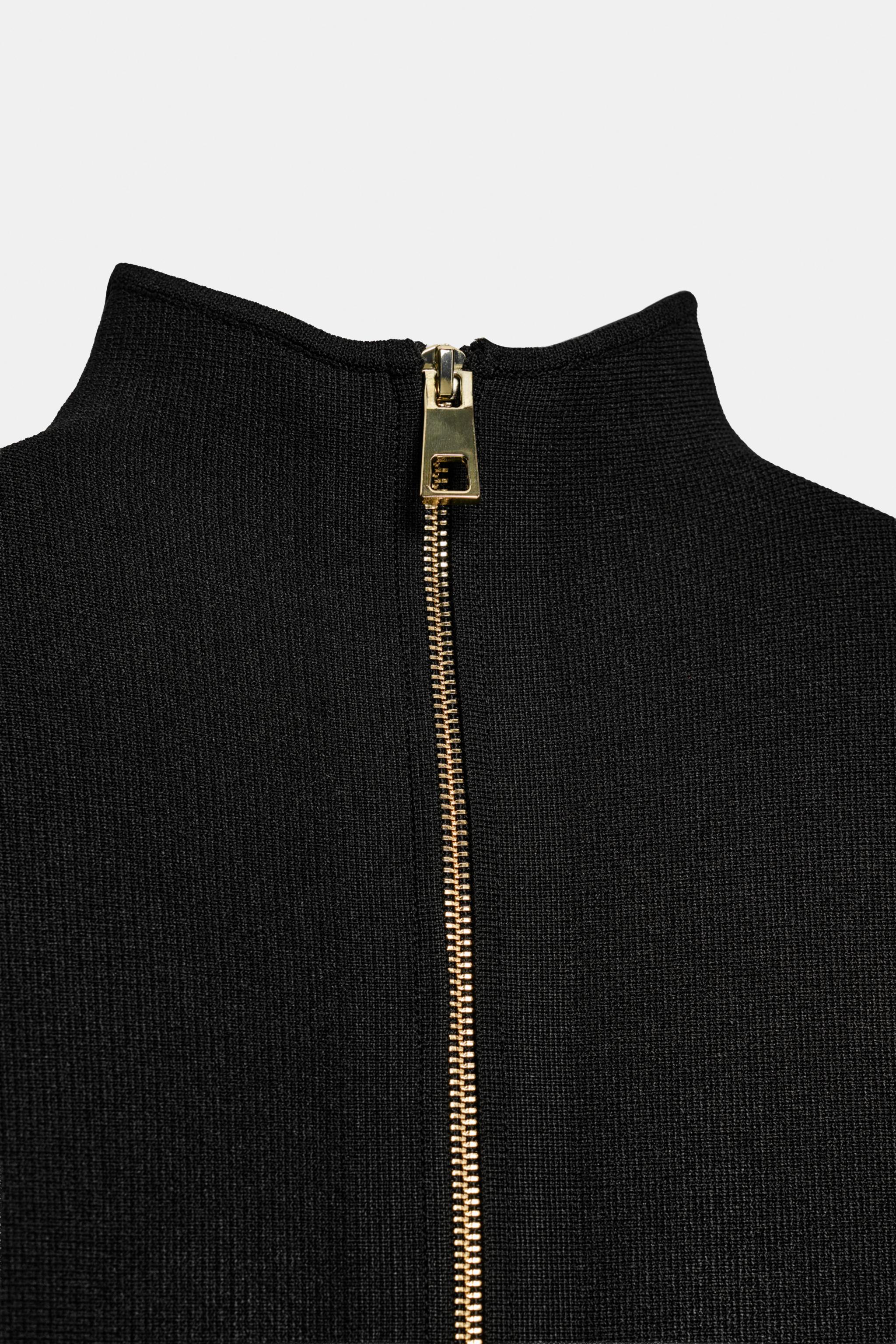 ZIP-UP KNIT CARDIGAN
